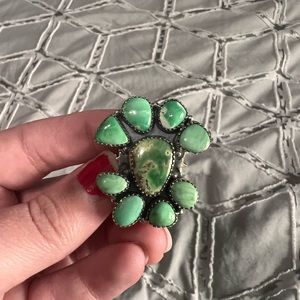 Krush Kandy Sterling silver variscite cluster ring